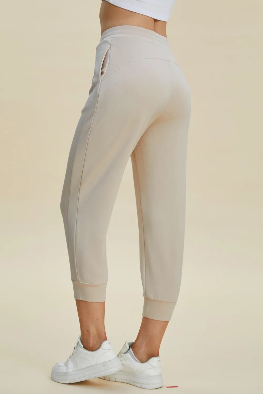 Cuba High Waisted Cropped Pants - Pink - Go - Dolly