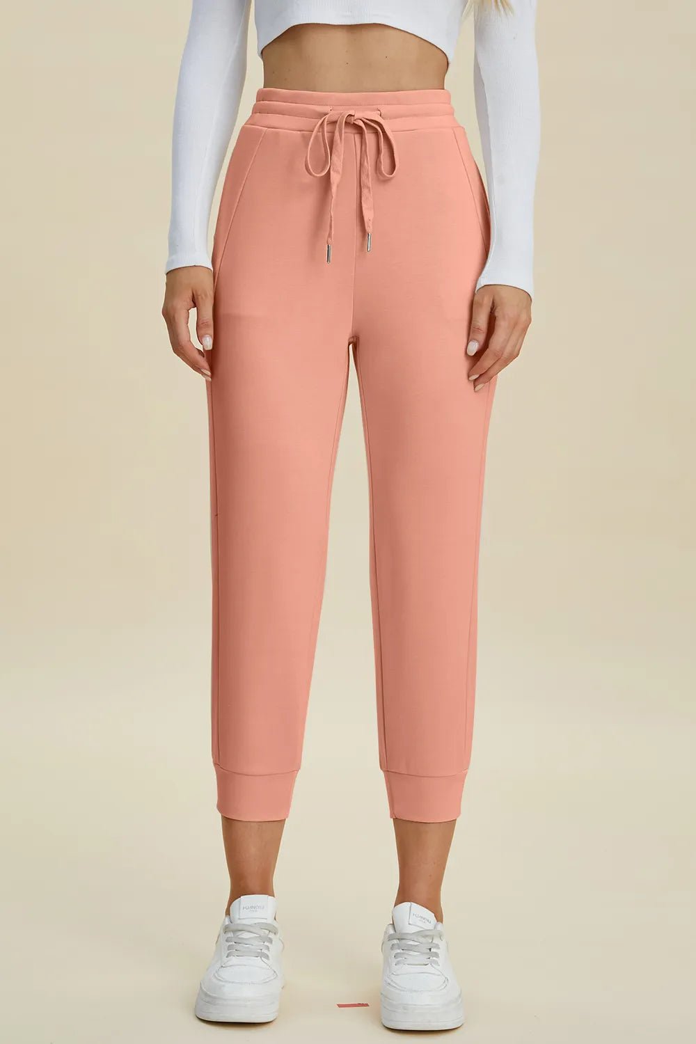 Cuba High Waisted Cropped Pants - Pink - Go - Dolly