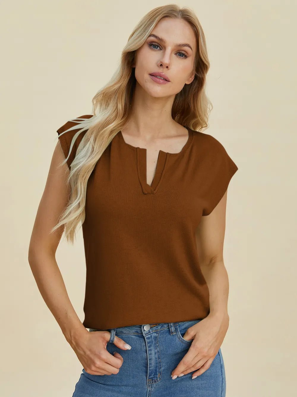Earth & Amber Top - Caramel - Go - Dolly