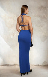 Elektra Backless Maxi Dress - Royal Blue - Go - Dolly