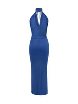 Elektra Backless Maxi Dress - Royal Blue - Go - Dolly