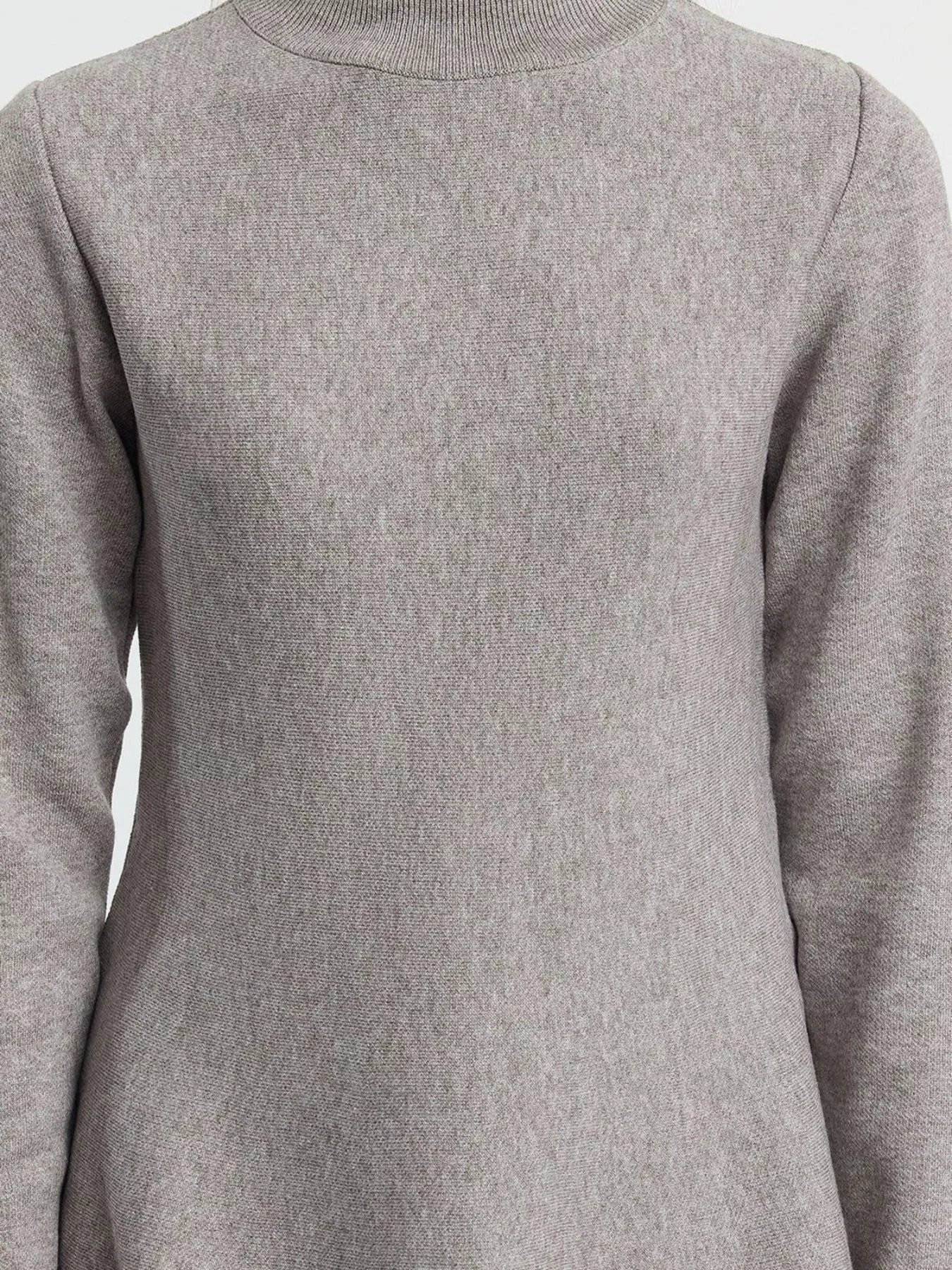 Ellie Peplum Sweater – Grey - Go - Dolly