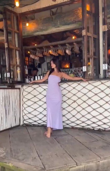 Fantasy Midi Dress - Lilac - Go - Dolly