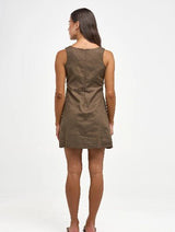 Finn Mini Dress - Brown - Go - Dolly
