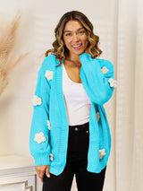 Florence Dropped Shoulder Cardigan - Lavender - Go-Dolly