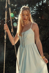 Freesia Midi Dress - White - Go - Dolly