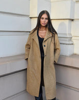 Freya Wool Blend Jacket - Mustard - Go - Dolly