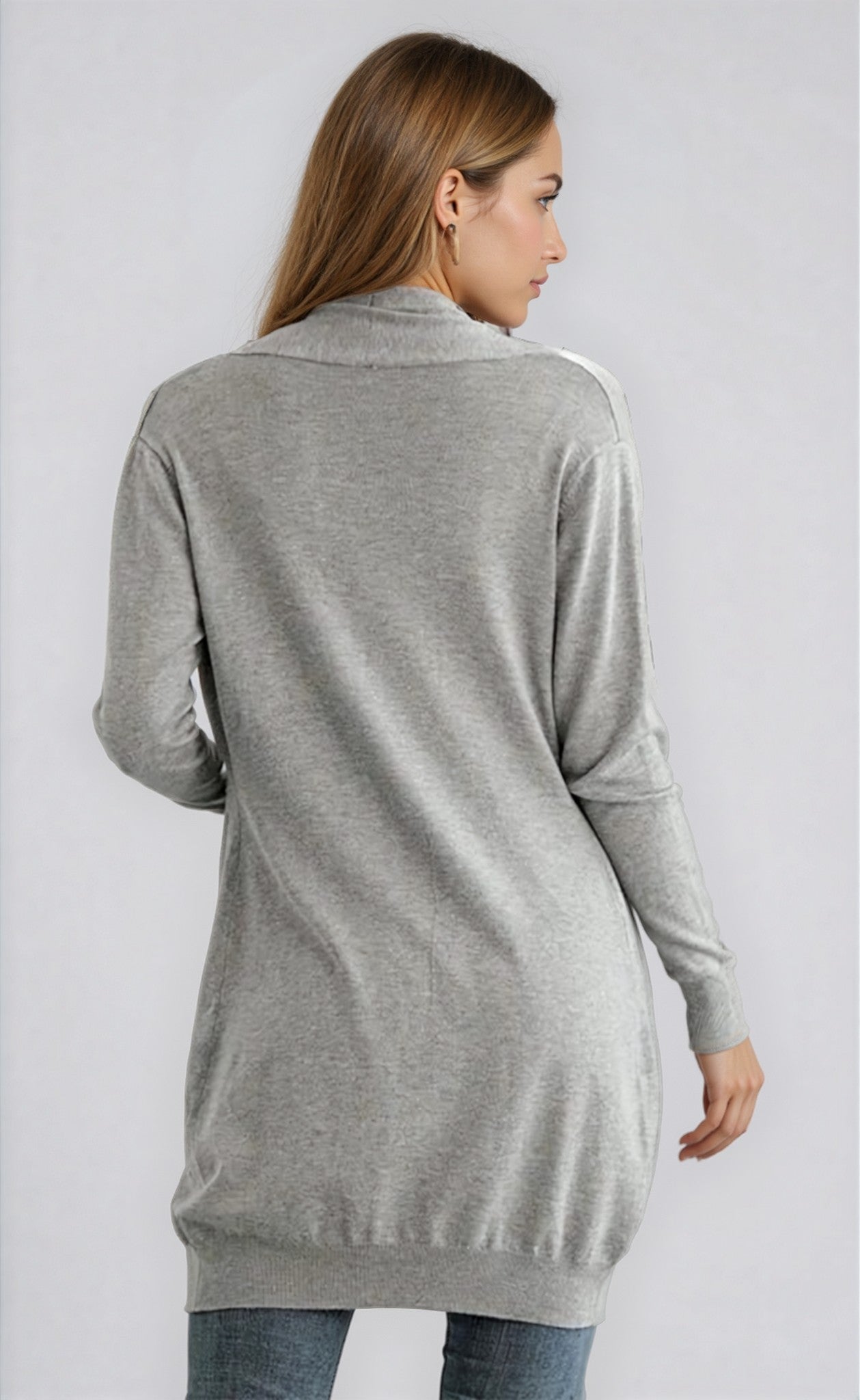 Georgia Long Sleeve Cardigan - Blue - Go - Dolly