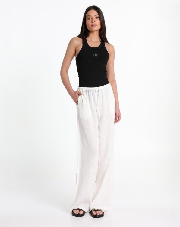 Ginny Relaxed Fit Pants - Cloud White - Go-Dolly