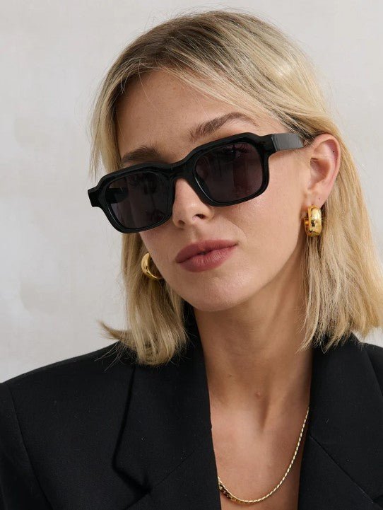 Goutte Angular Sunglasses - Black - Go - Dolly