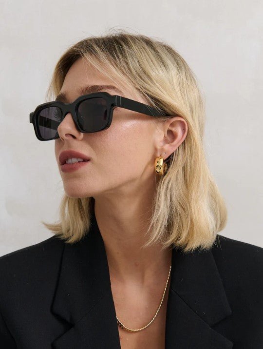 Goutte Angular Sunglasses - Black - Go - Dolly