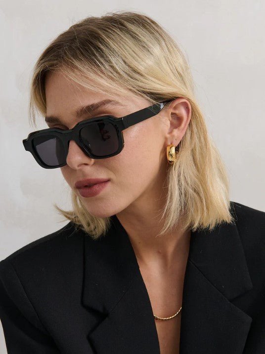 Goutte Angular Sunglasses - Black - Go - Dolly