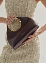 Hailey Statement Handle Bag - Burgundy - Go - Dolly