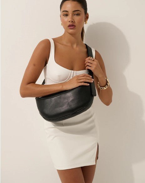 Hobo Crossbody Bag - Black - Go - Dolly