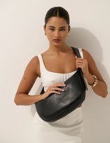 Hobo Crossbody Bag - Black - Go - Dolly