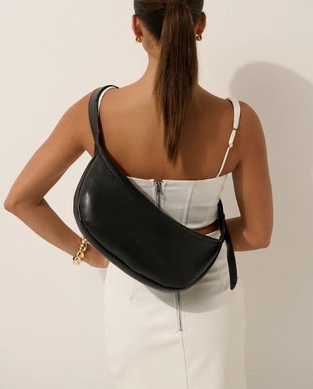 Hobo Crossbody Bag - Black - Go - Dolly