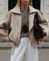 Hudson Bomber Jacket - Brown - Go - Dolly