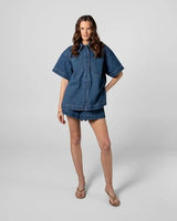 Hunter Denim Shirt - Indigo Denim - Go - Dolly