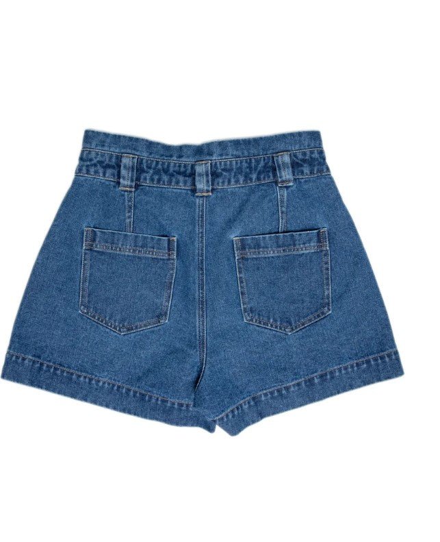 Hunter Denim Shorts- Indigo Denim - Go-Dolly