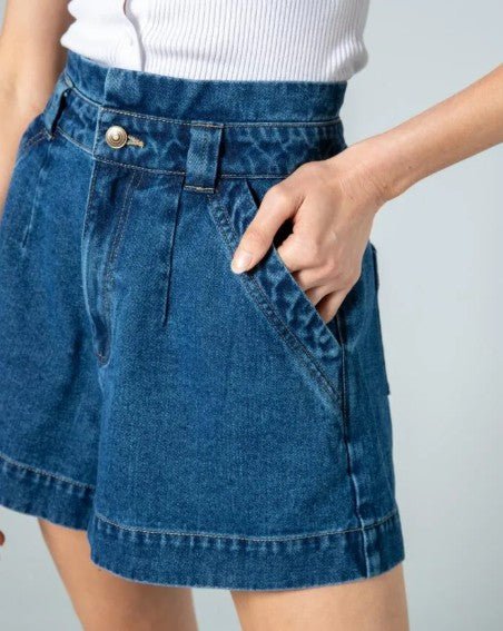 Hunter Denim Shorts - Indigo Denim - Go - Dolly