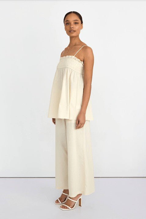 Isla Cotton Wide Leg Pants - Go - Dolly