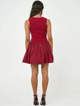 Isla Mini Dress - Cherry Red - Go - Dolly