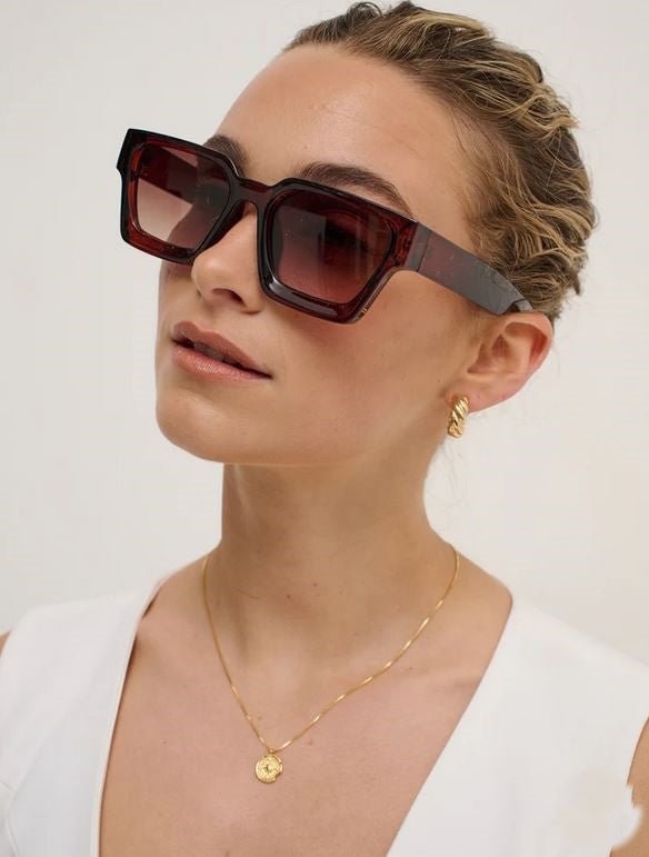 Jury Rectangular Sunglasses - Brown - Go - Dolly