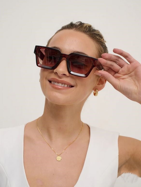 Jury Rectangular Sunglasses - Brown - Go - Dolly