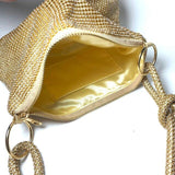 Knotted Gold Rhinestone HandBag - Go - Dolly