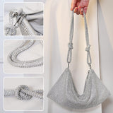 Knotted Silver Rhinestone HandBag - Go - Dolly