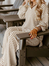 Langston Top and Pants Set - Caramel/White - Go - Dolly