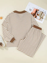 Langston Top and Pants Set - Caramel/White - Go - Dolly