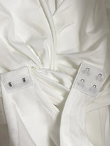 Larissa Twist Front Bodysuit - White - Go - Dolly