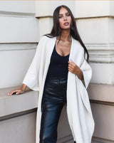 Lennox Oversized Poncho - Ivory - Go-Dolly