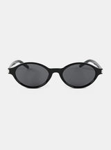 Lexie Oval Sunglasses - Black - Go - Dolly