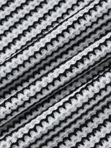 Lisette Chic Mini Dress Striped - Black and White - Go - Dolly