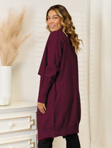 Loralee Long Sleeve Cardigan - Dusty Pink - Go-Dolly