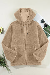 Luna Fleece Hooded Jacket - Khaki - Go - Dolly