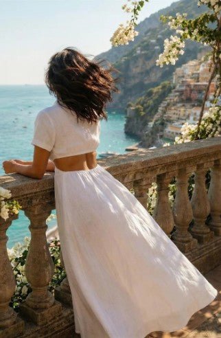Madison Maxi Dress - White - Go - Dolly