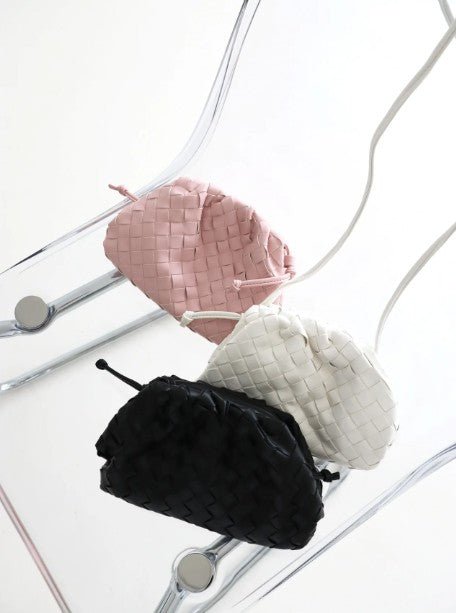 Maeve Woven Clutch Bag - Black - Go - Dolly