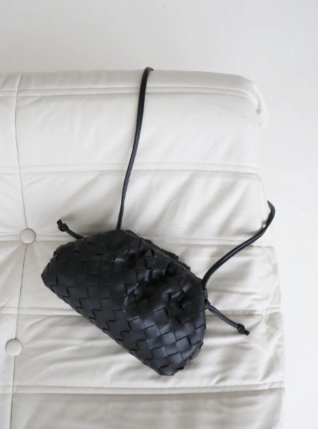 Maeve Woven Clutch Bag - Black - Go - Dolly