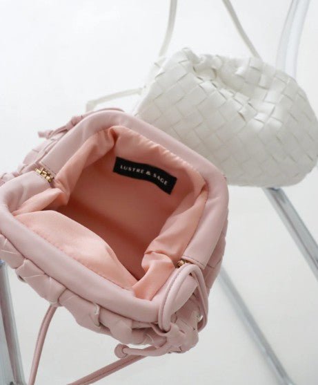 Maeve Woven Clutch Bag - Pink - Go - Dolly