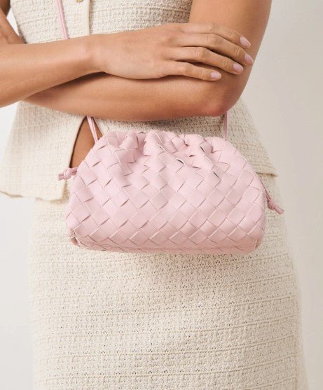 Maeve Woven Clutch Bag - Pink - Go - Dolly