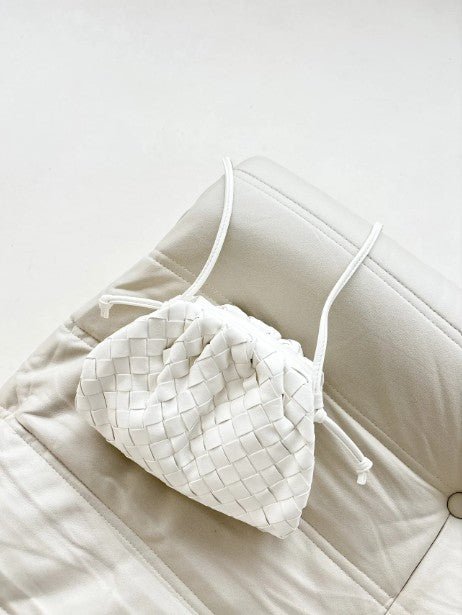 Maeve Woven Clutch Bag - White - Go - Dolly