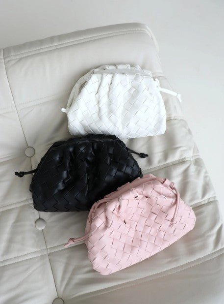 Maeve Woven Clutch Bag - White - Go - Dolly