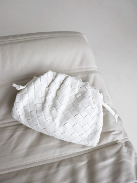 Maeve Woven Clutch Bag - White - Go - Dolly