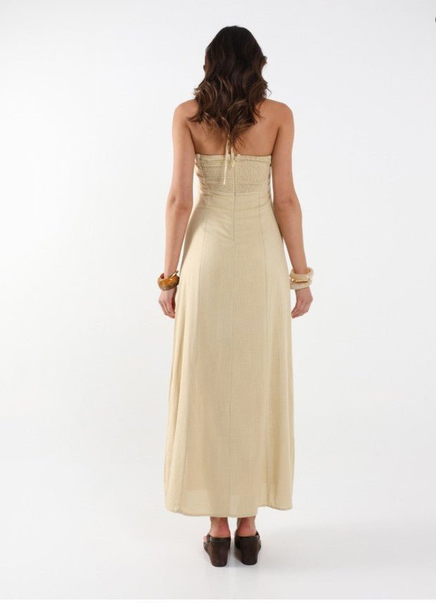 Mandy Halter Maxi Dress - Butter - Go - Dolly