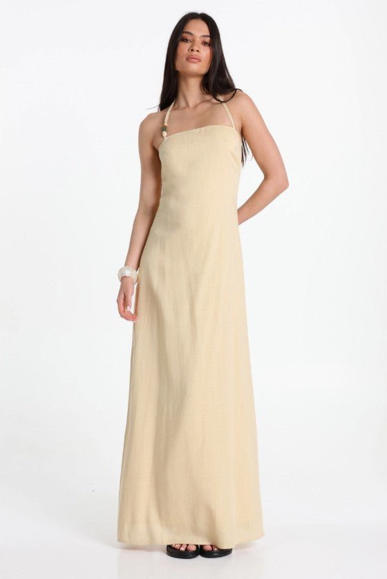 Mandy Halter Maxi Dress - Butter - Go - Dolly