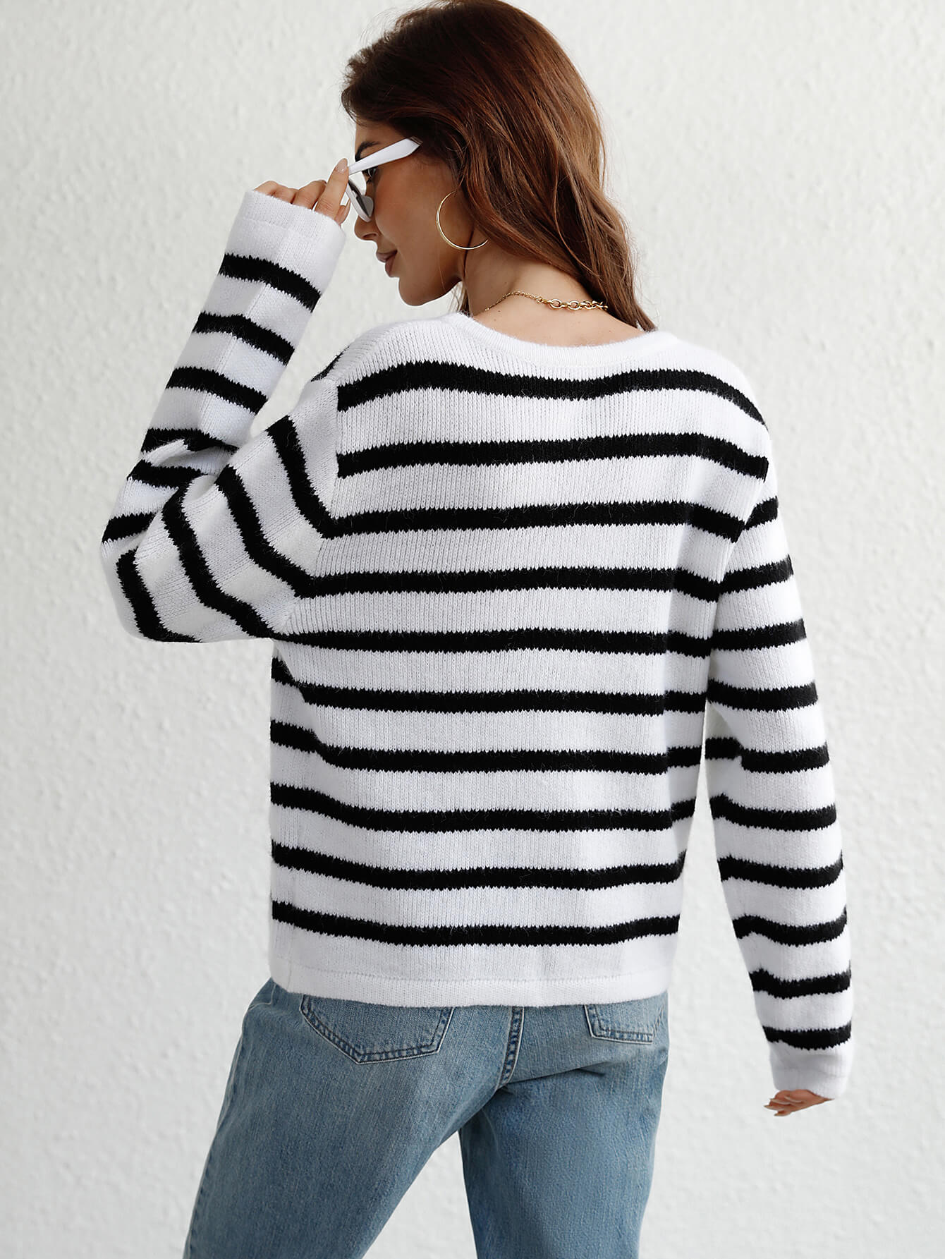 Mandy Striped Cardigan - Multiple Colours - Go - Dolly