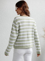 Mandy Striped Cardigan - Multiple Colours - Go - Dolly